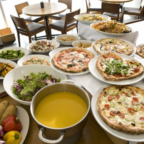 [Very popular ★ Lunch buffet] All-you-can-eat pizza, pasta, appetizers, salads, soups, and desserts ◆ From 1,800 yen