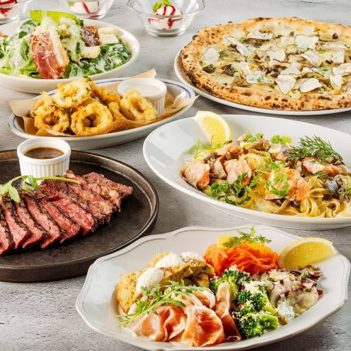 9月3日起:僅限食物豪華套餐★12道菜,包括豪華松露披薩、塔利亞塔、貽貝等。