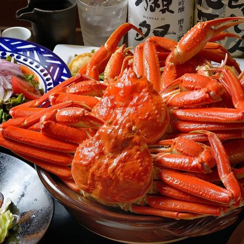 A seasonal crab banquet! A luxurious all-you-can-drink course with fresh crab dishes from 4,480 yen!