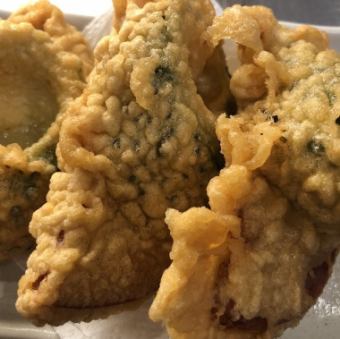 ゴーヤーとポークの天ぷら