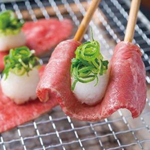 Sliced grated ponzu sauce of blade steak