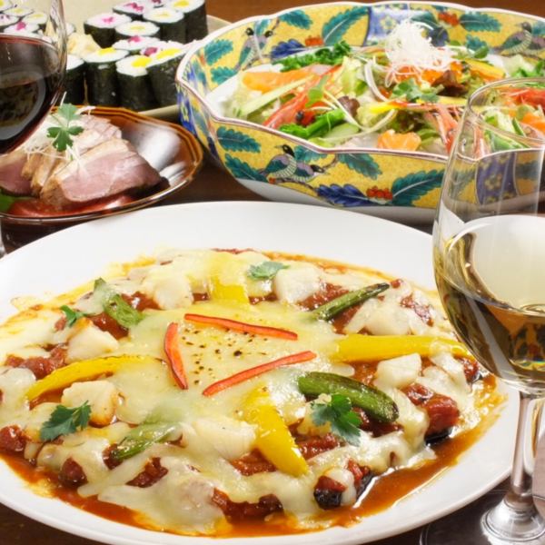[Weekdays only] 3,980 yen course with all-you-can-drink 5 large plates ☆