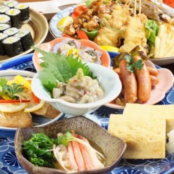 ◇6-course large plate with all-you-can-drink 4,680 yen (tax included)