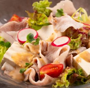 いも豚ロースと豆腐のしゃぶしゃぶサラダ