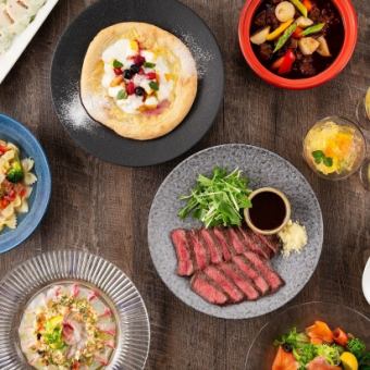 3/1～「春の味覚ディナーオーダーバイキング」プレミアム50品[食放][ソフトドリンク飲放]5500円