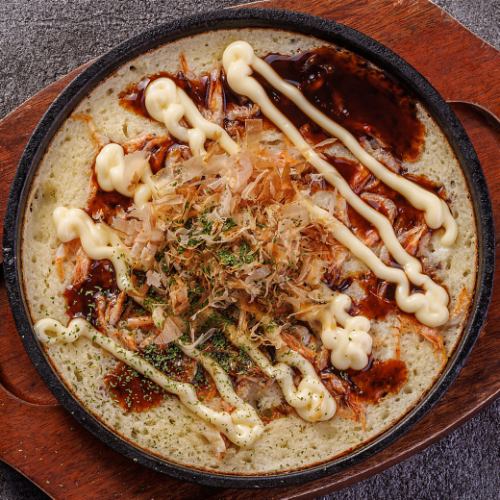 桜海老と長芋の鉄板焼き