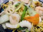 Salted seafood ankake yakisoba