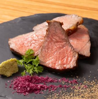 【秋の150分飲み放題】★神戸牛6000円staubコース★神戸牛/豚/ 牛肉/牛ハラミの4種豪華ステーキ