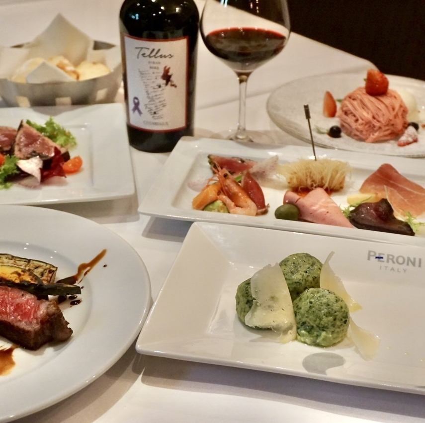 お昼からコースをご用意しております◎ペアリングもご案内♪