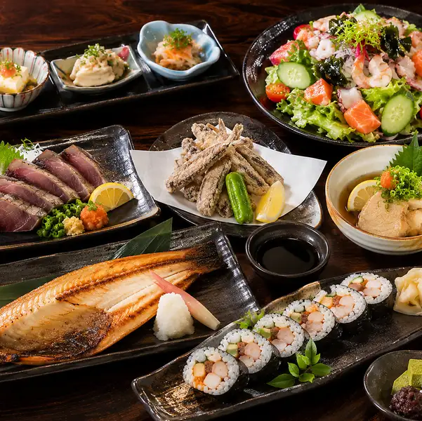 【3H飲放】寒鰤のたたき×メヒカリや穴子に真ホッケ含む『湊』全8品6240円⇒5380円