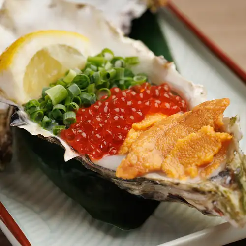 うにといくらの痛風牡蠣