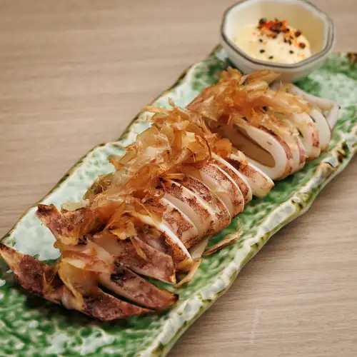 花鰹とスルメイカの丸焼き