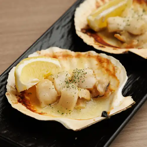 帆立醤油バター焼き