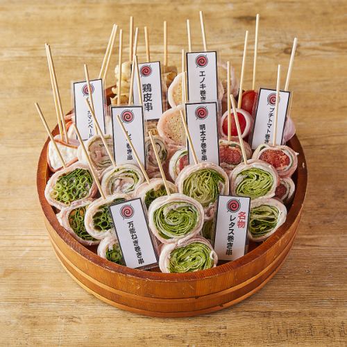 A popular restaurant in Hakata! Specialty vegetable rolls