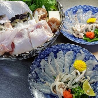 11月15日より予約可・完全個室【鉄刺・鉄ちりコース・白子付き】16,500円~（要予約）