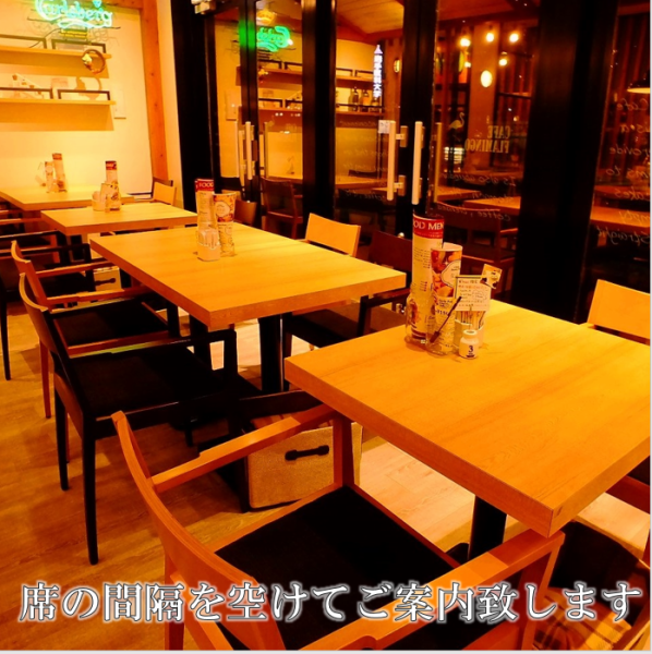We consider the seats according to the situation inside the store.The name table seats are perfect for dates ☆ Please spend a relaxing and enjoyable time!