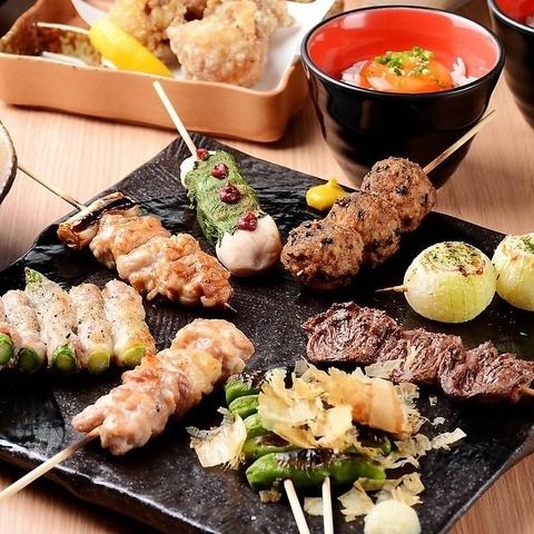 [1 minute from Higashi-Okazaki Station] Enjoy the delicious yakitori grilled by a skilled chef!