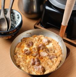 釜炊きご飯で食べる親子丼