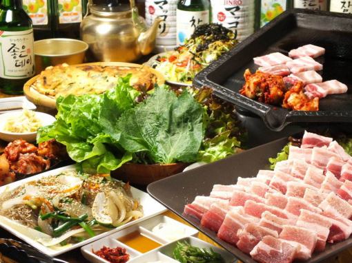 [Most popular ♪ All-you-can-eat samgyeopsal course] All-you-can-drink is available for an additional fee ♪