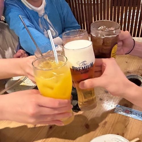 【どんな時でも★】単品飲み放題1980円（税込）120分制（LO90分）！ビールもOKです♪