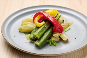 ナスとオクラの揚げ浸し