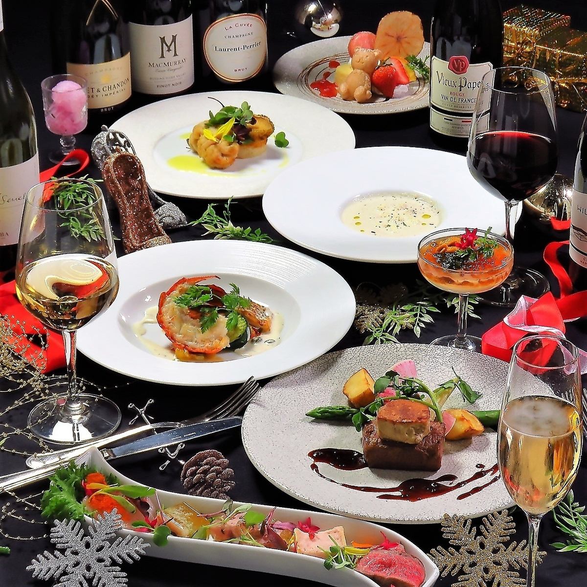 地上200mからの新宿の夜景とXmasコース13,500円~♪