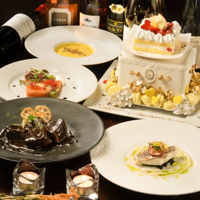 《Mignon》七道菜套餐，包括红酒炖五花肉和清蒸鲷鱼 ◆ 含周年纪念蛋糕