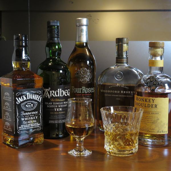 A wide selection of whiskeys!
