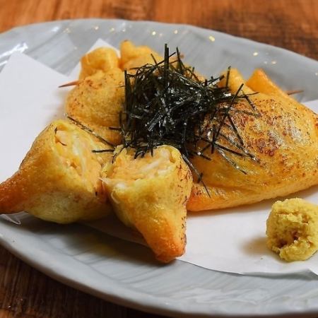 ねぎ納豆のいなり焼き