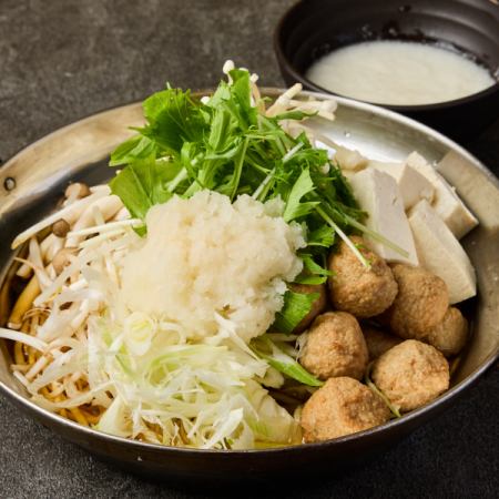 [Delicious] Mizore Nabe (Shrimp Hot Pot) with Grated Yam and Daikon Radish