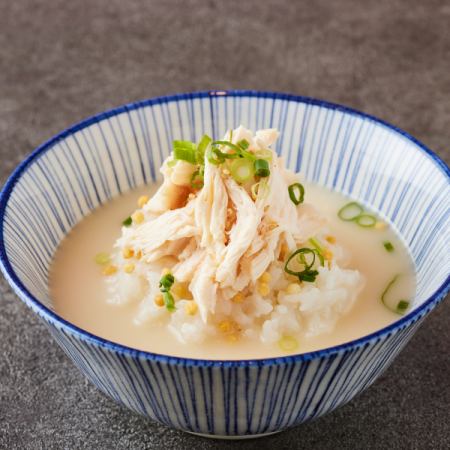 Chicken broth and chicken chazuke