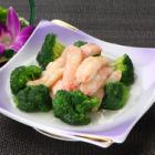 Stir-fried crab meat and broccoli