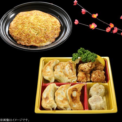 【テイクアウト限定】お家で味わう！中華おつまみセットに名物の「梅蘭焼きそば」付き弁当