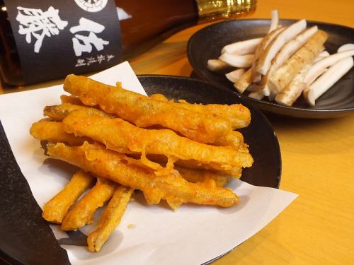 Deep-fried Miura burdock in Tatsuta