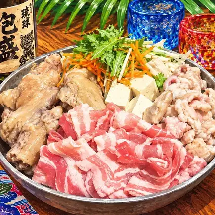 <仅限周日至周四> Osu!“男子汉猪肉火锅”自助餐套餐 ◆ 含120分钟无限畅饮 5500日元(含税)