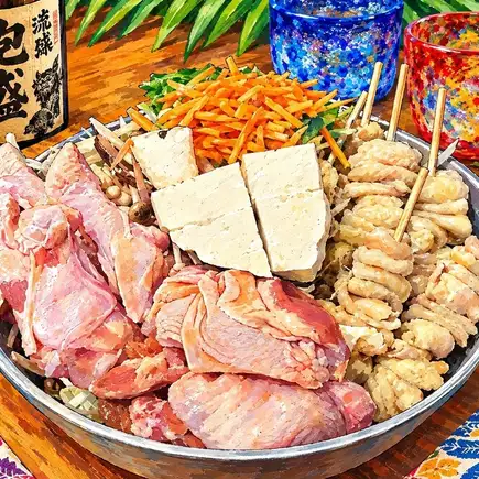 <仅限周日至周四> 哦♪ 无限量“女士鸡肉火锅”套餐 ◆ 含120分钟无限畅饮 5500日元(含税)