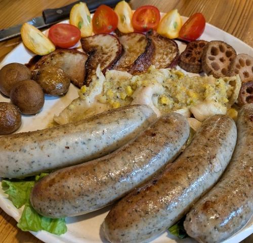 Mojo Roast Pork & Grilled Herb Sausage