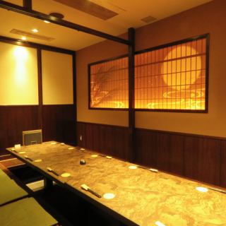 [Horigotatsu (private room)] Can also be used for various large banquets.Seats can be connected for up to 30 people.