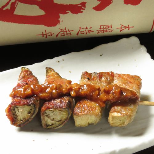 茄子の豚巻串(一本)