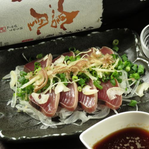 薬味たっぷり！カツオのたたき