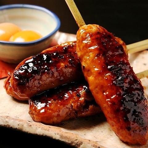 Homemade chicken meatball skewers (one skewer)