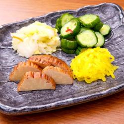 お新香の盛合せ