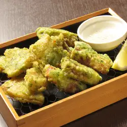 筍とちくわの磯部揚げ