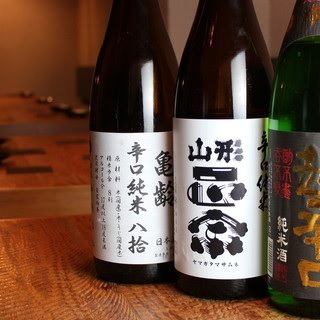 お料理との相性を追求した選りすぐりの日本酒&焼酎！