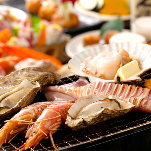 ◇New!◇ Satisfy your appetite with seafood and meat! Hamayaki course《120 minutes all-you-can-drink》5980 yen ⇒ 4980 yen