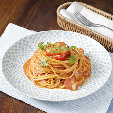 チリトマトパスタ