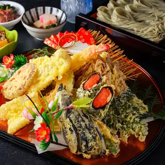 Premium 2.5-hour all-you-can-drink included: Seasonal Kyoto-style Oden and Hegisoba course (8 dishes total) ¥5,500 → ¥4,500