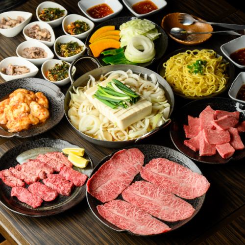 各位肉食愛好者和火鍋愛好者們注意!隆重介紹夢幻課程,讓您同時享受烤肉和火鍋的美味!