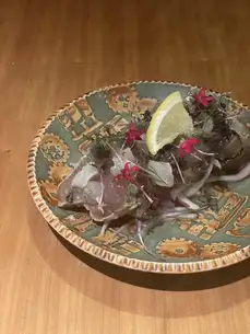 【季節限定】炙り鰹とライチのフレンチカルパッチョ