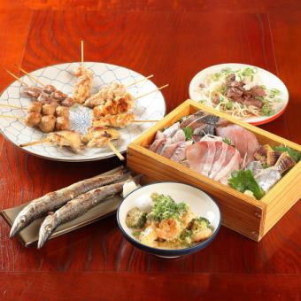 【2H飲み放題付】イセエビorアワビやステーキを楽しむ☆飲み放題付きコース☆全5品5500円(税込)